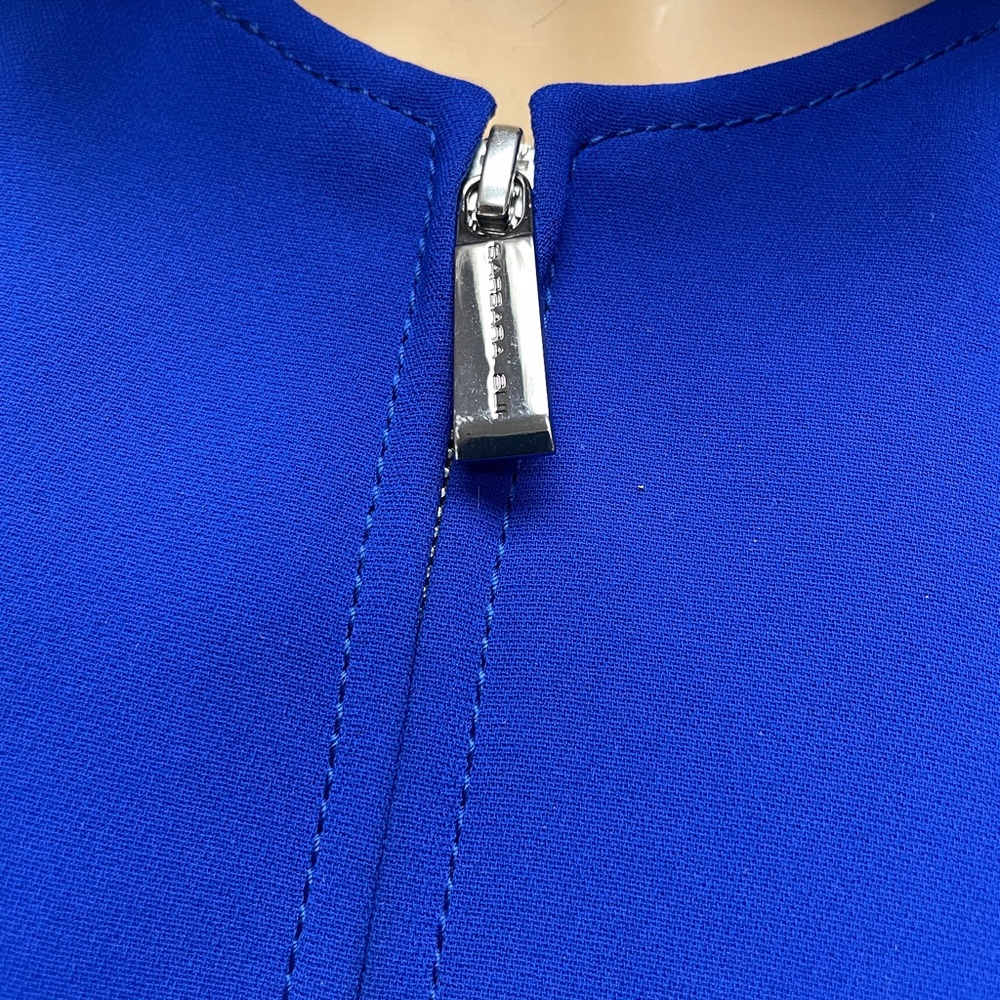 Colour-Block Zipper Bodycon With Rivets - image 4